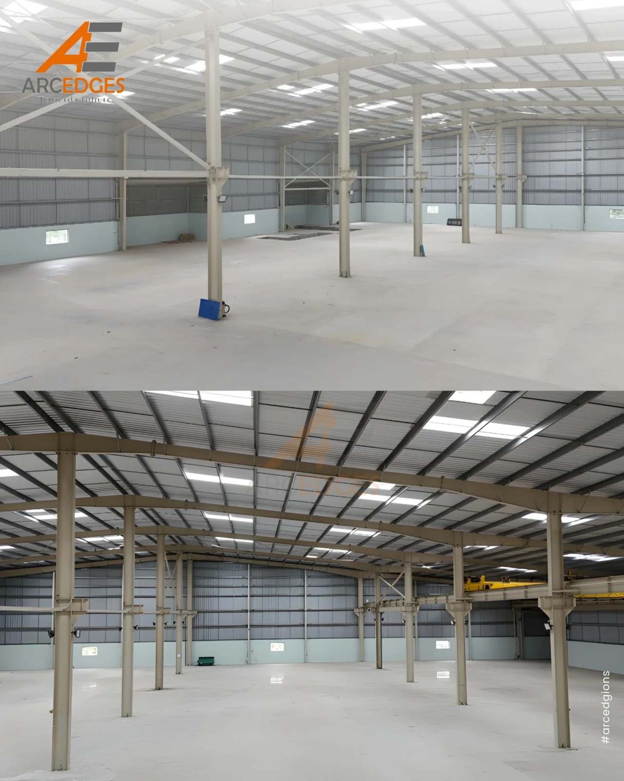 PEB Manufacturer Project for SKYBLUE TOUGHENED GLASS LLP, Himatnagar, Gujarat