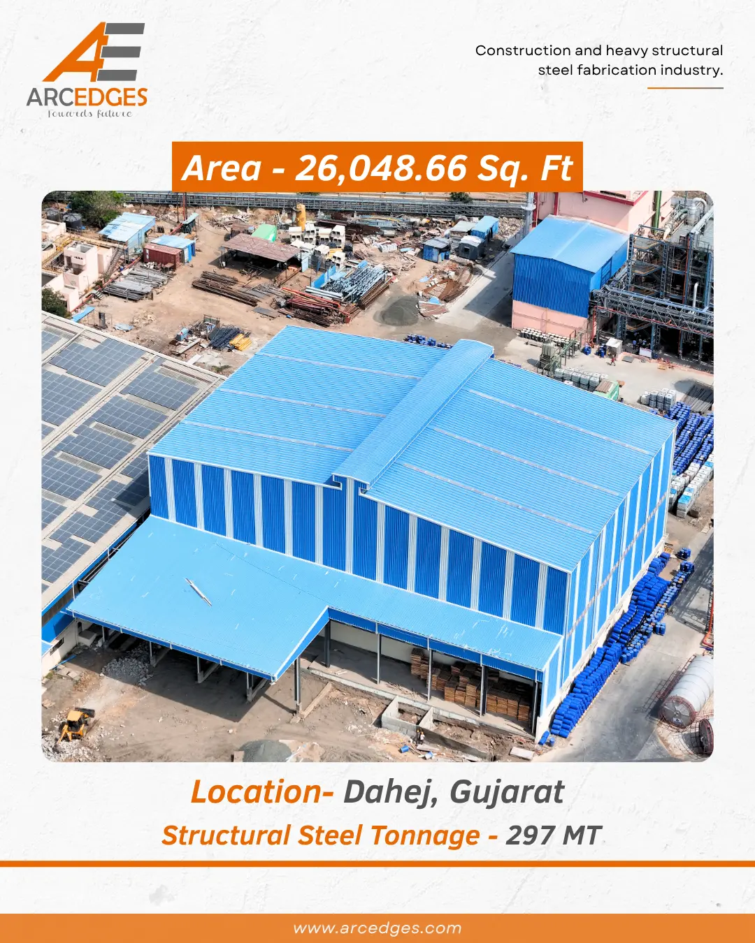 Largest PEB Manufacturer Project in Dahej, Gujarat